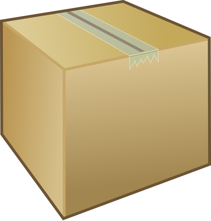 Cardboard Box Package Png Clip Arts - Box Clipart (859x900)