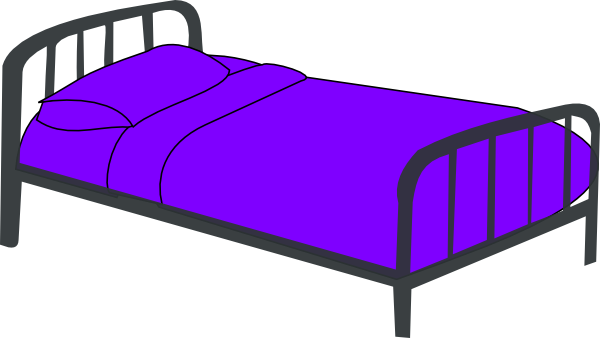 Bed Clipart - Bed Free Clip Art (600x338)