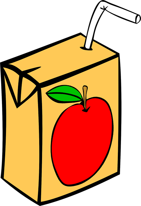Straw Clipart Juice Box - Juice Box Clipart (493x720)