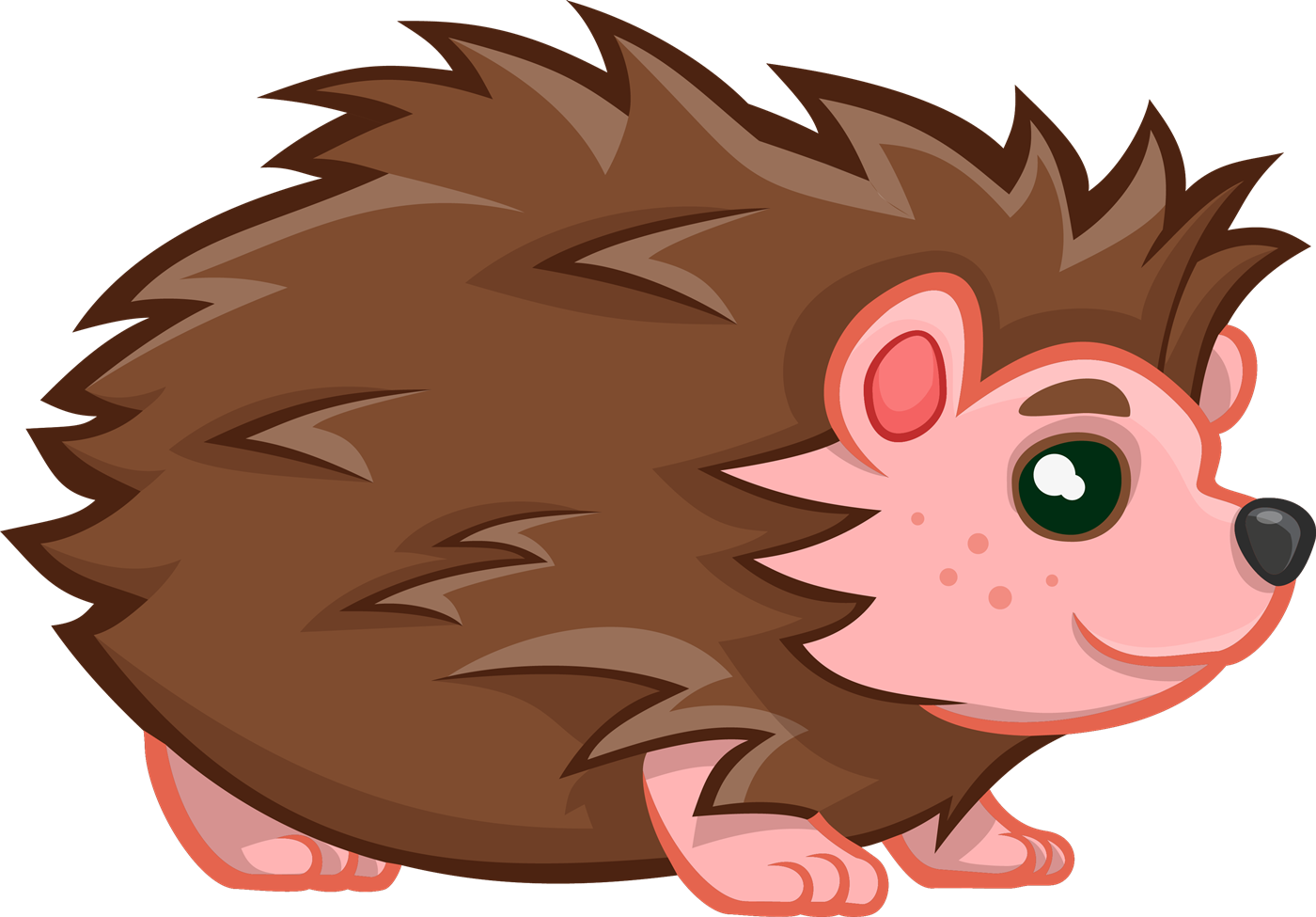 Hedgehog Free To Use Clip Art - Hedgehog Clipart (1400x975)