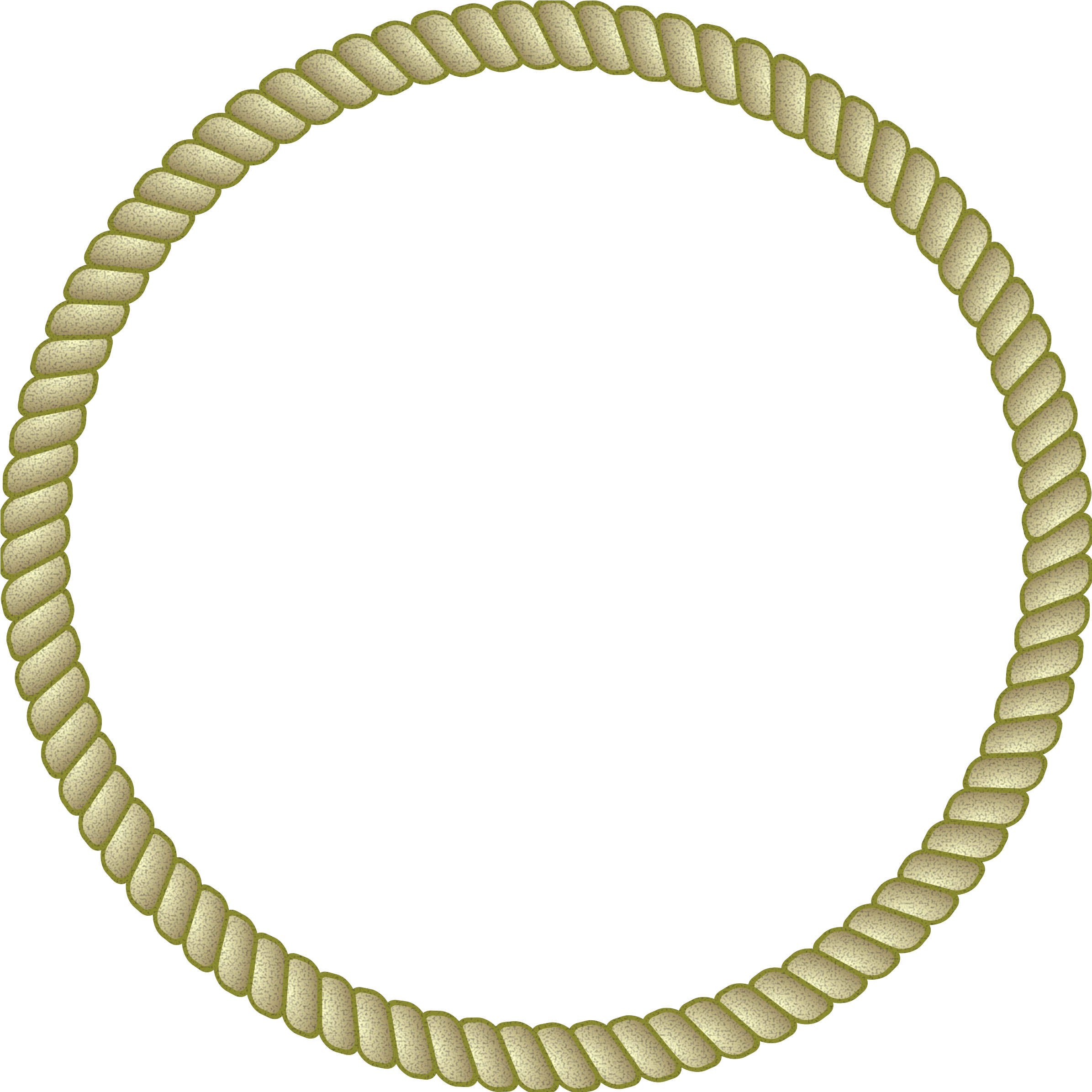 Round Rope Border 86dyt4 Clipart - Round Rope Vector Png (2400x2400)