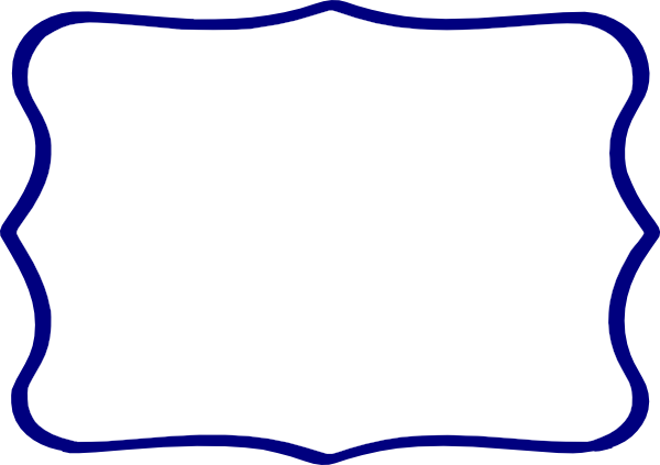 Frame Clipart Navy Blue - Frame Azul Escuro Png (600x423)