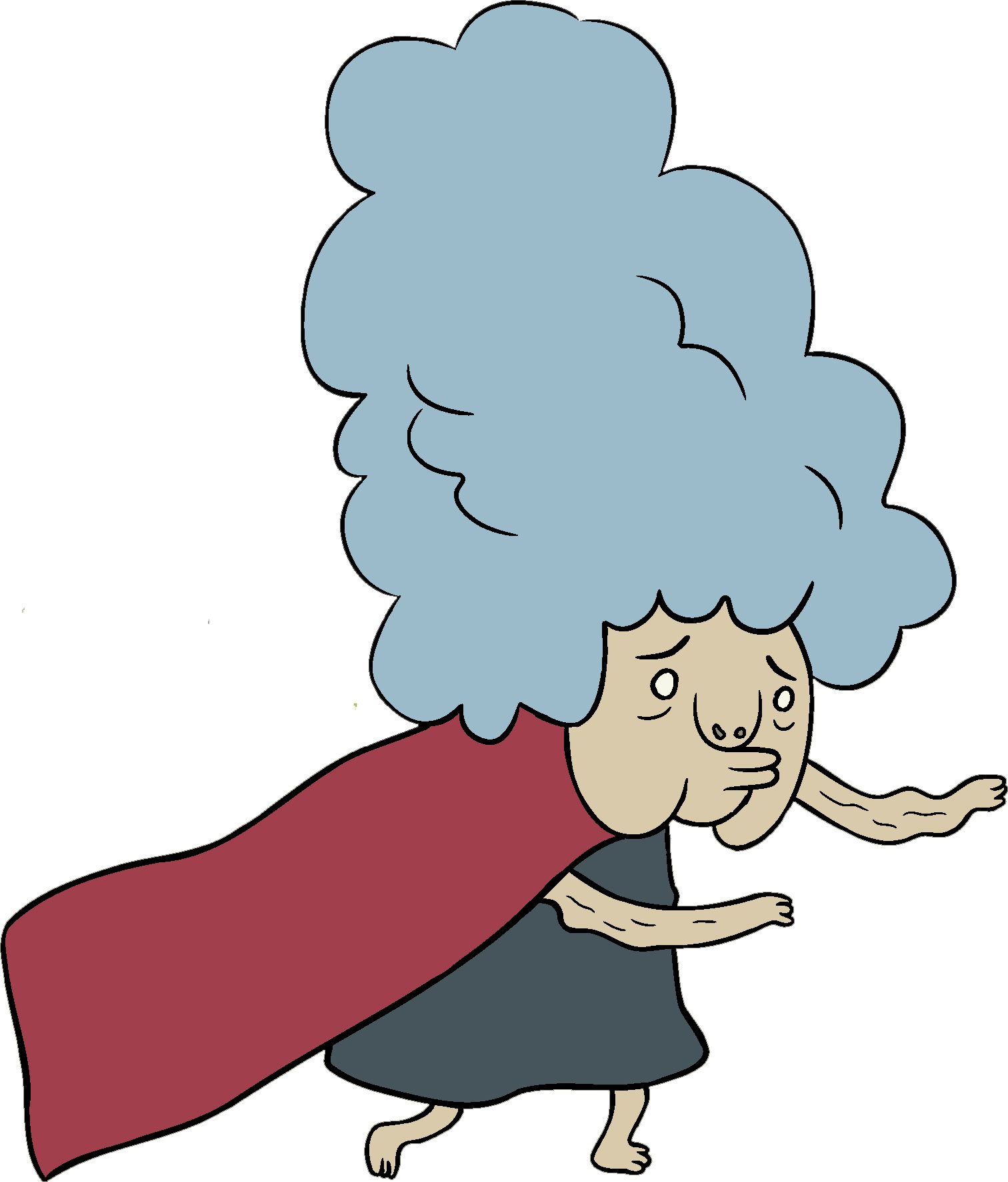 Cartoon Pictures Of Old Ladies - Adventure Time Old Lady (1512x1771)