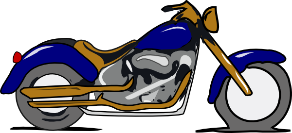 Harley Davidson Clip Art - Motorsykkel Clipart (600x274)