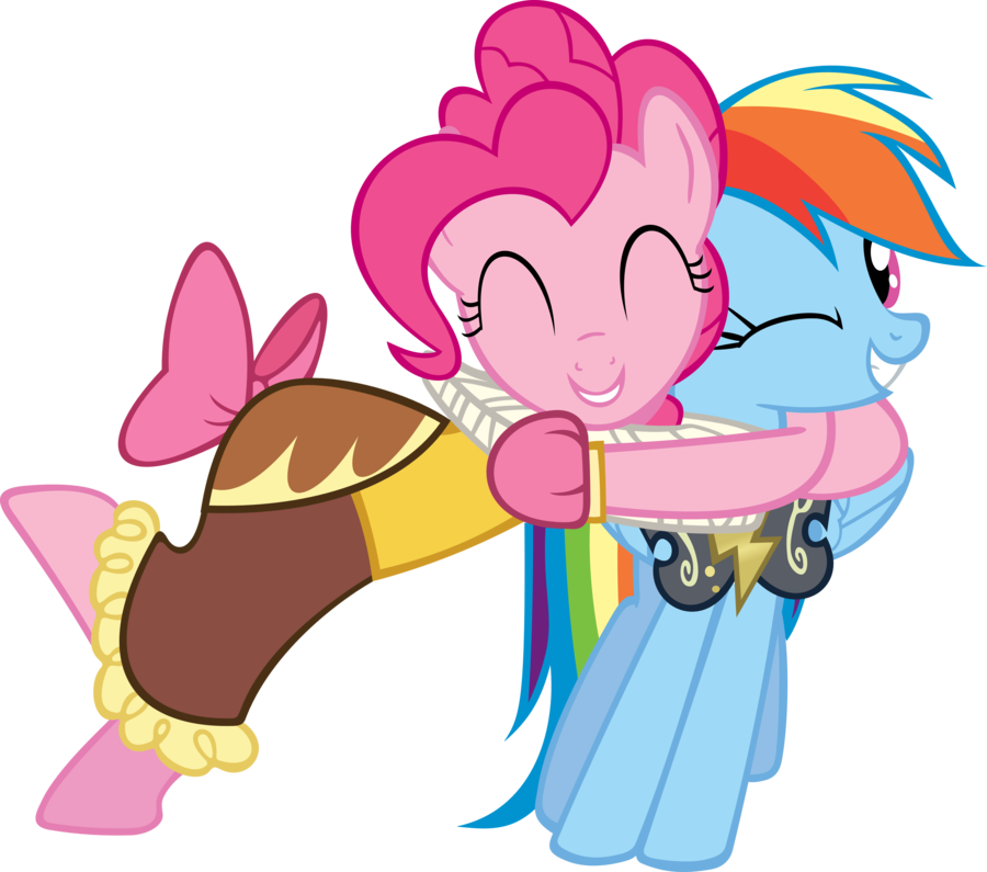 More Like Mlp Chocolate Fountain Vector By Baraniruchu - Rainbow Dash Pinkie Gif (900x795)