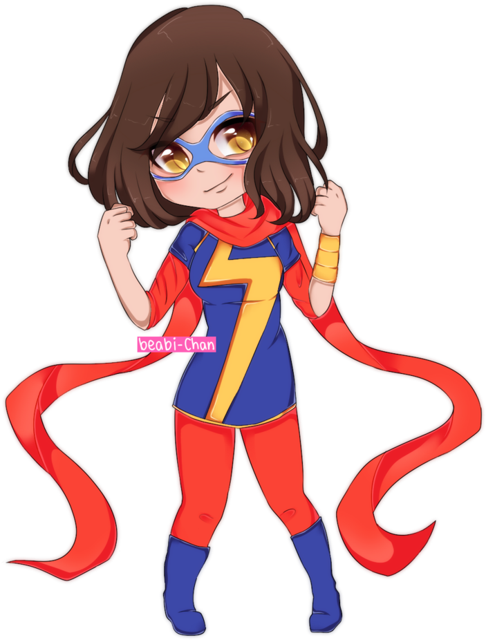 Kamala Khan By Beabi-chan - Miss Marvel Kamala Khan (800x970)