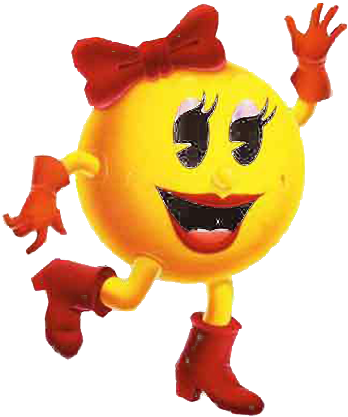 Pacman Clipart For Walls - Pacman Girlfriend (432x432)