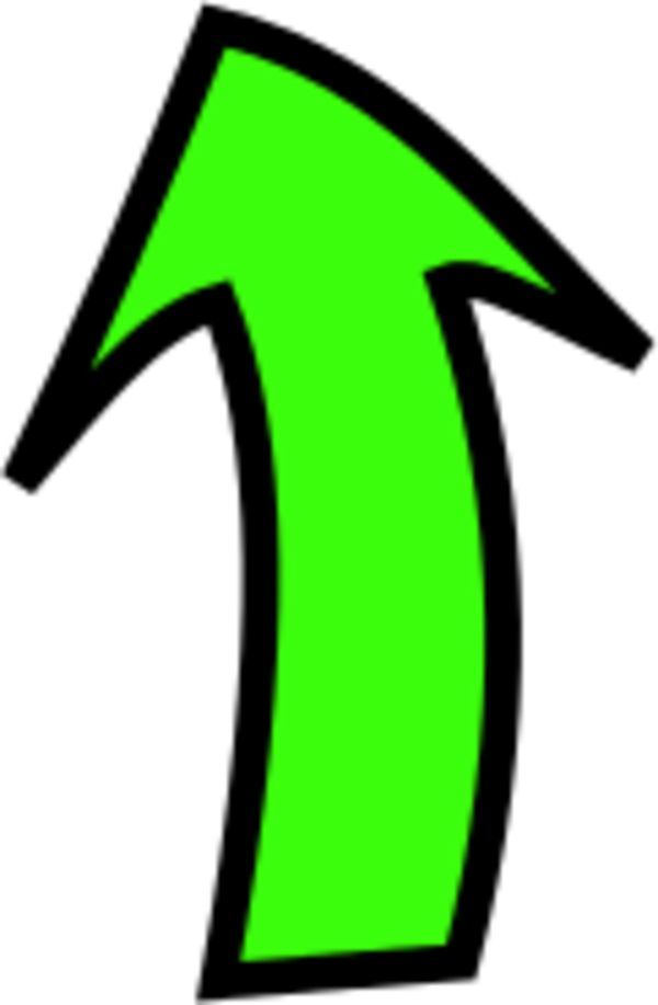 Arrows Pointing Up Clipart - Arrow Up Png Green (600x917)