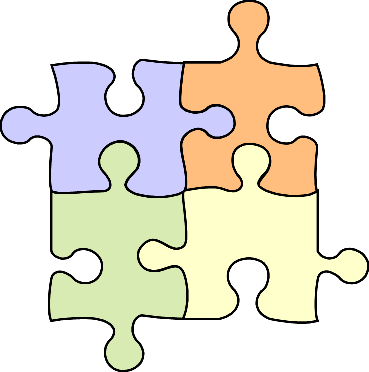 Puzzle Pieces - Puzzle Pieces Clip Art (741x746)