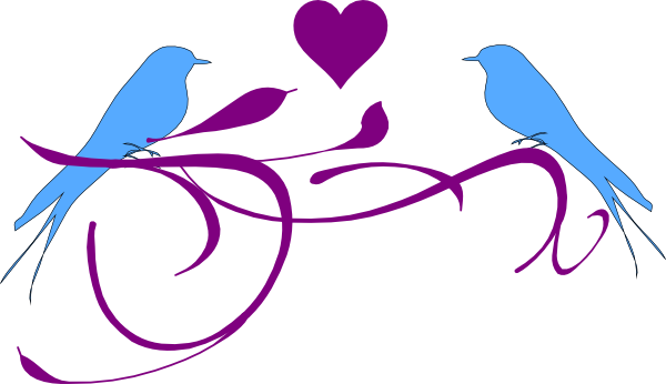 Clip Art Love Birds (600x346)