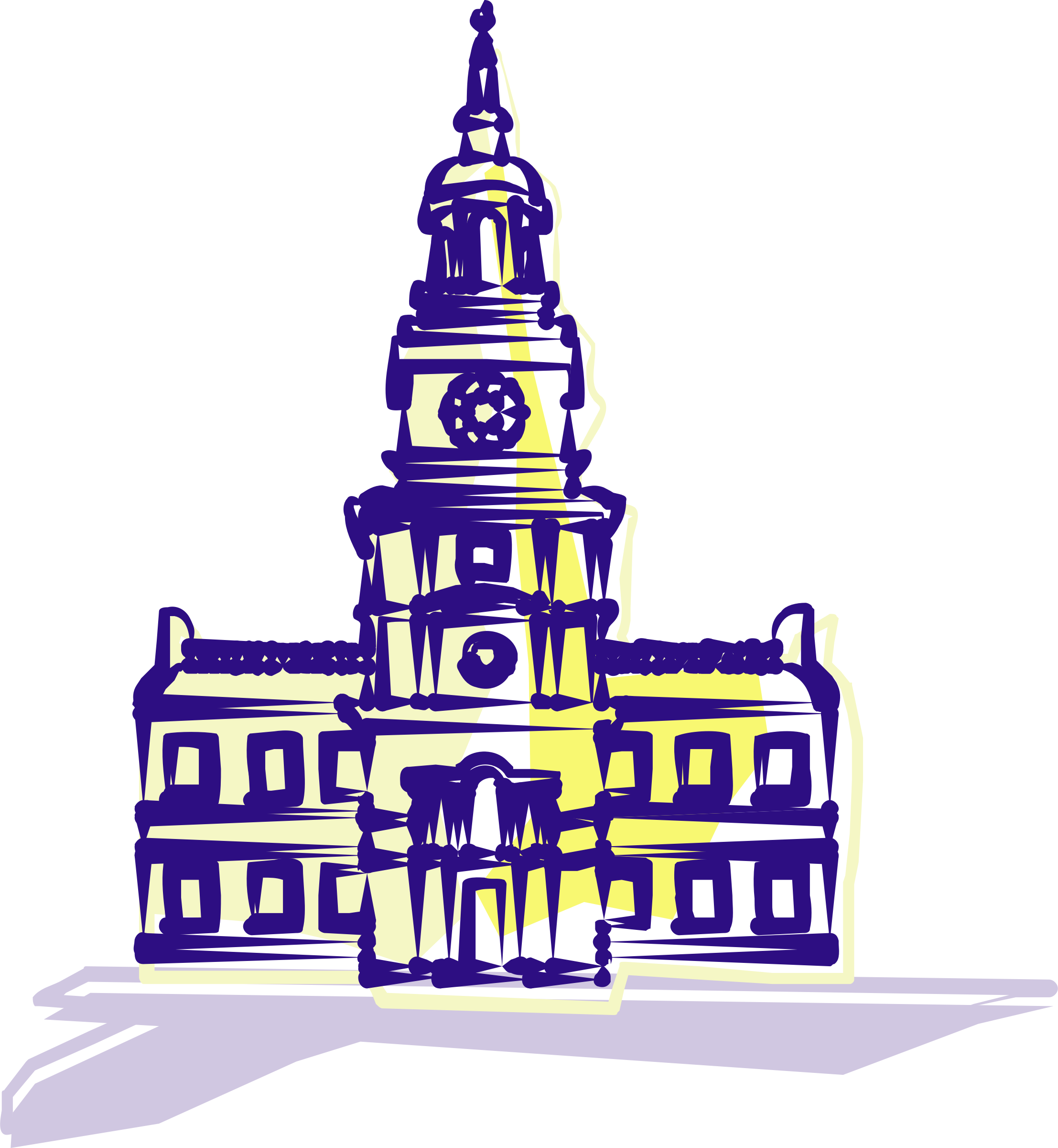 Big Image - City Hall Clip Art (2214x2400)