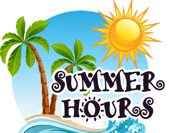 Summer Office Hours St - Palm Tree Beach Clip Art (580x455)