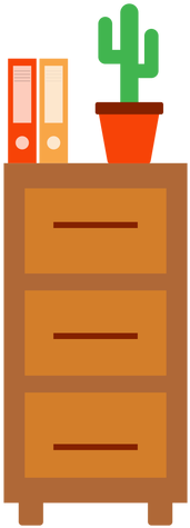 Office Cabinet With Cactus Clipart Transparent Png - Cactus Cliparts (512x512)