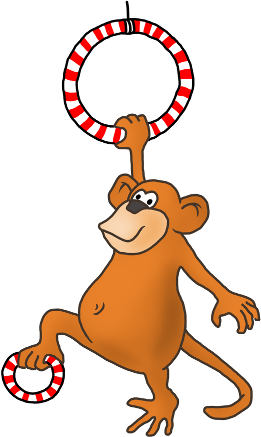 Funny Gorilla Drawing, Funny Monkey Gymnastic Drawing - Funny Gorilla Drawing, Funny Monkey Gymnastic Drawing (540x886)