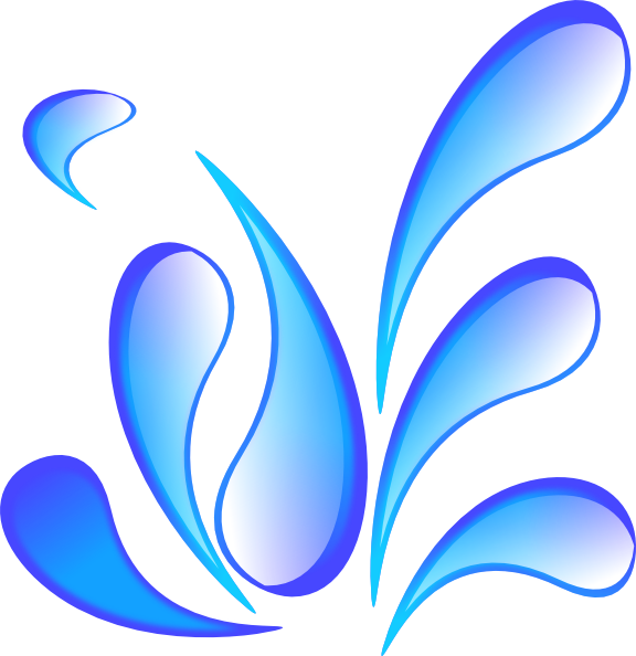 Most Interesting Water Drops Clipart Large Blue Clip - Clip Art Water Drops (576x594)