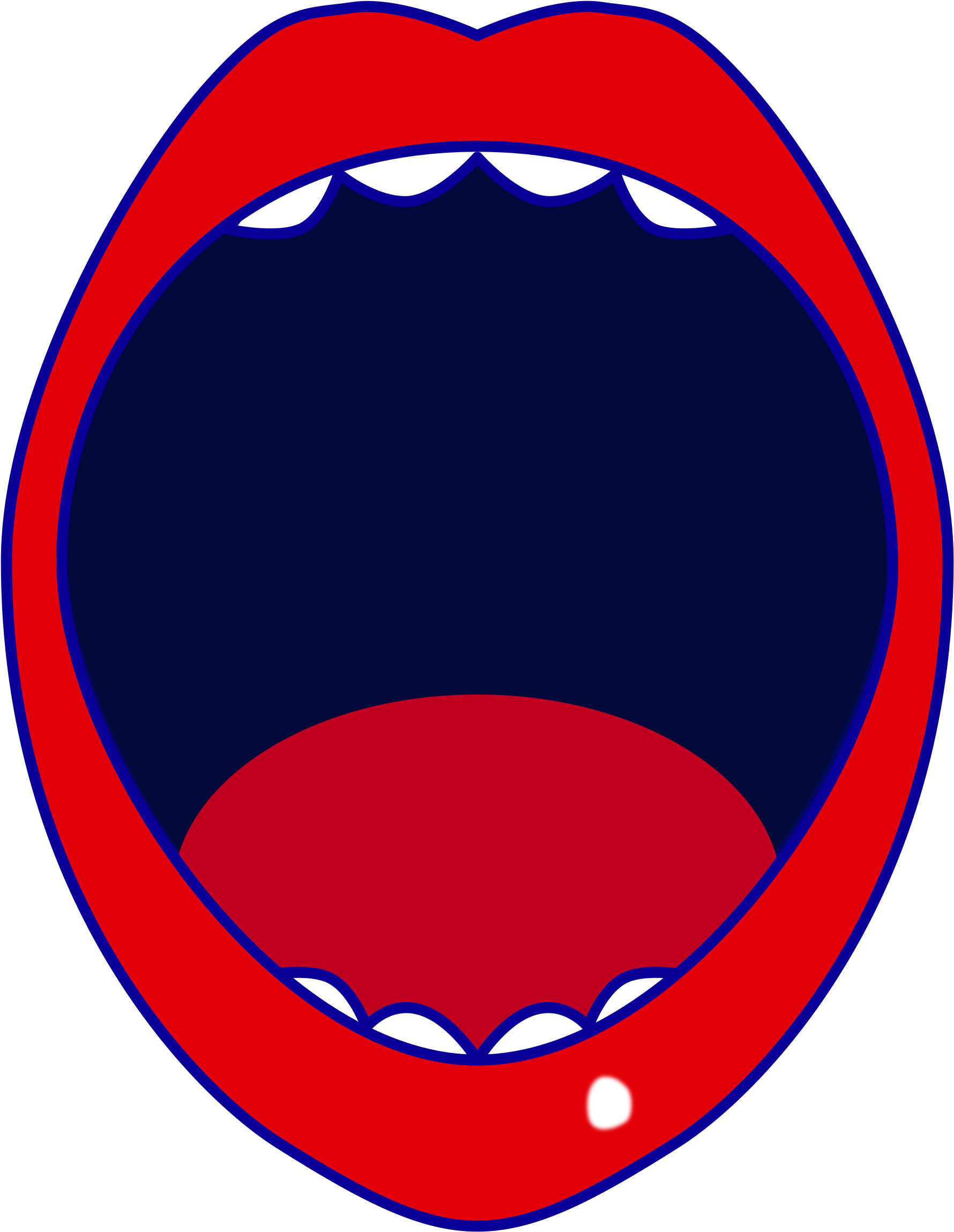 Open Clipart Microsoft - Open Mouth Png (1881x2400)
