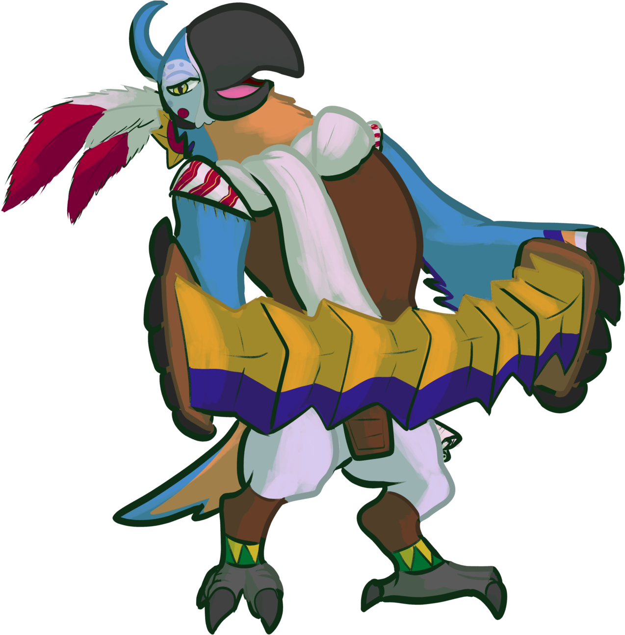 Kass By Doctornuclear On Deviantart - Kass Zelda Breath Of The Wild (1280x1293)