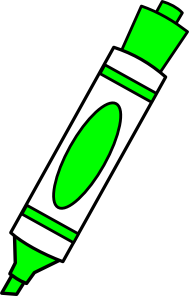 Green Marker Clipart (378x592)