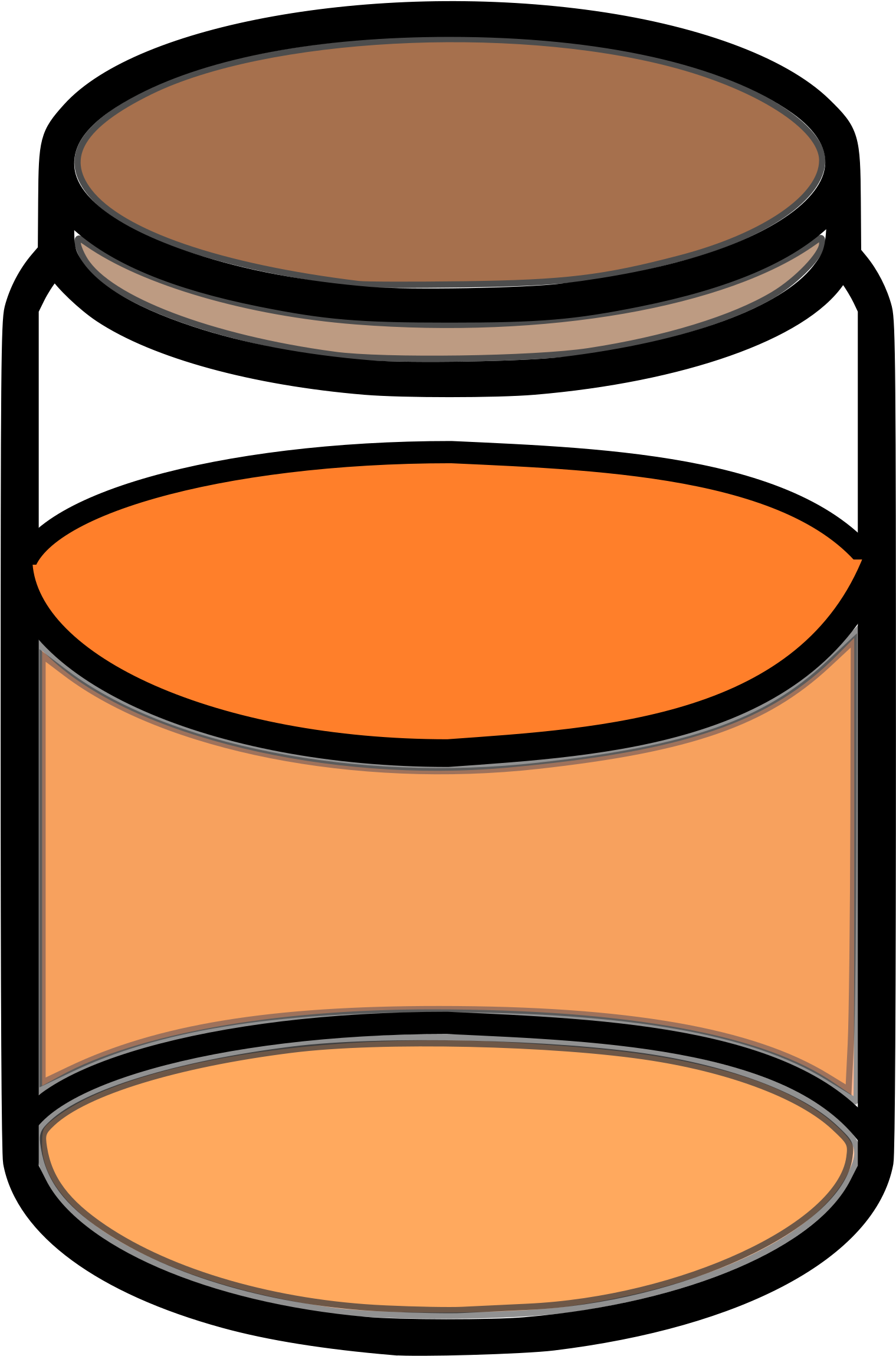 Clipart Honey Jar Png - Clipart Of Jar (1704x2400)