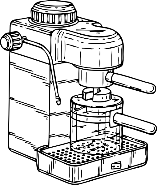 Machine Clipart Black And White (510x598)