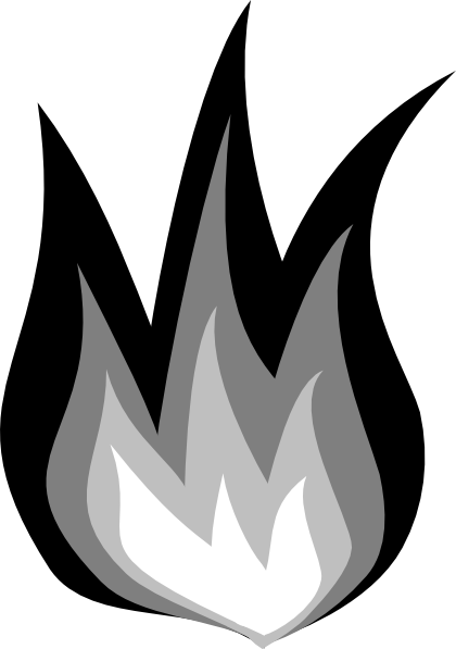 Fire Fire Fire Clip Art At Clker Com Vector Clip Art - Flames Clip Art (420x597)