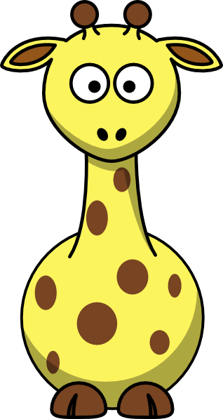 Cartoon Giraffe Clip Art - Cartoon Giraffe Clip Art (318x597)