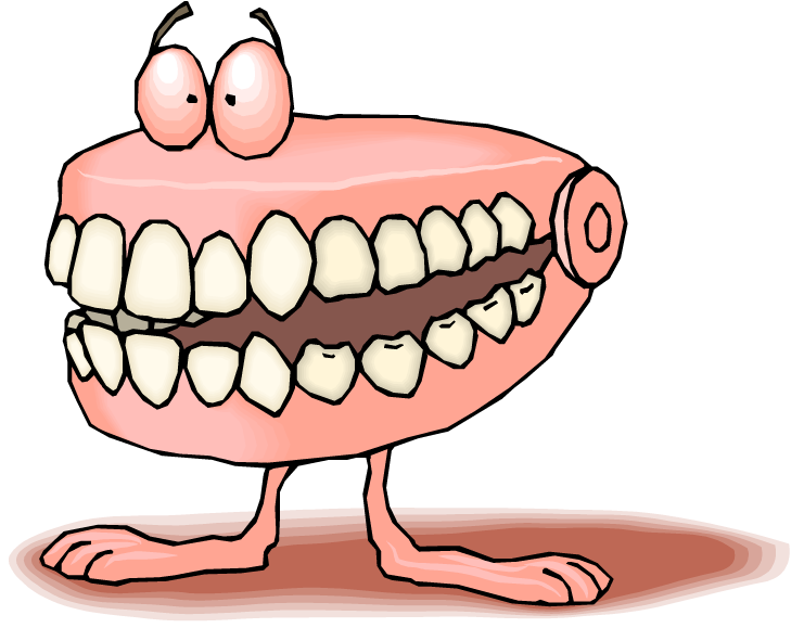 Tobacco Teeth Clipart - False Teeth Clipart (750x581)