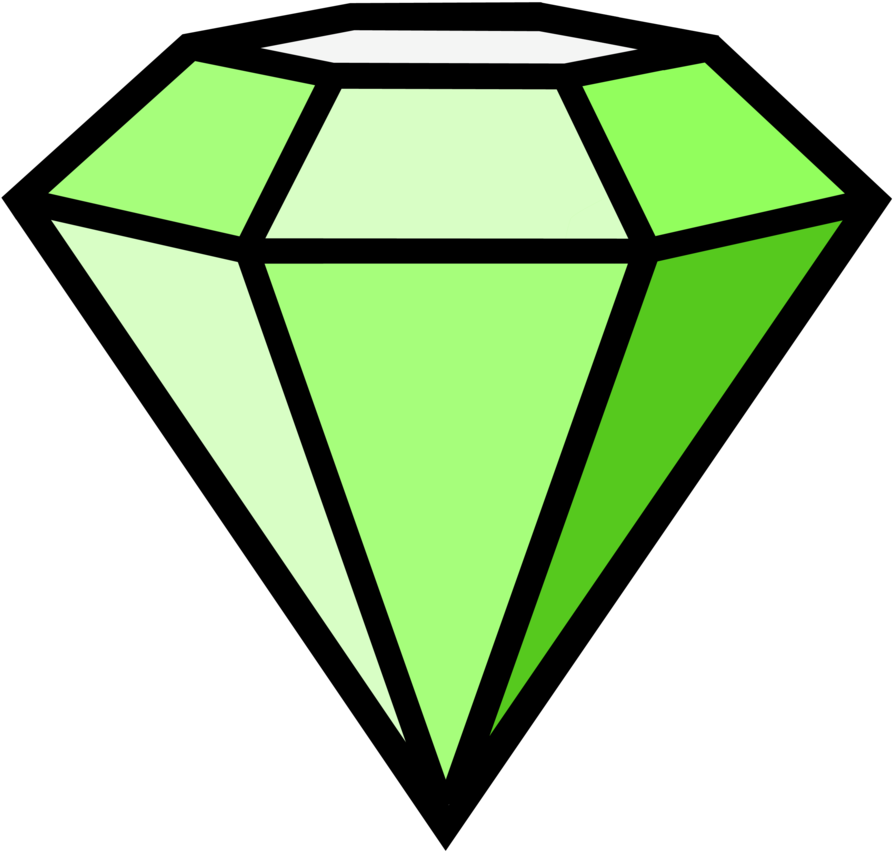 Green Diamond By Danakatherinescully Green Diamond - Green Diamond Clipart (1024x1040)