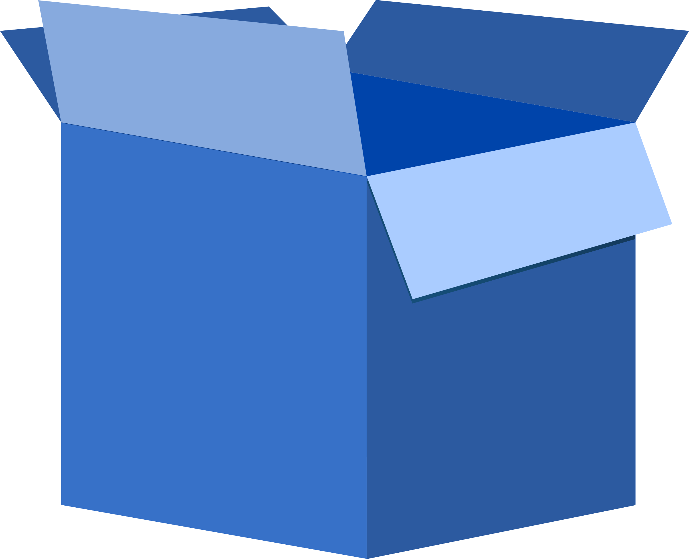 Blue Box Clipart (900x731)