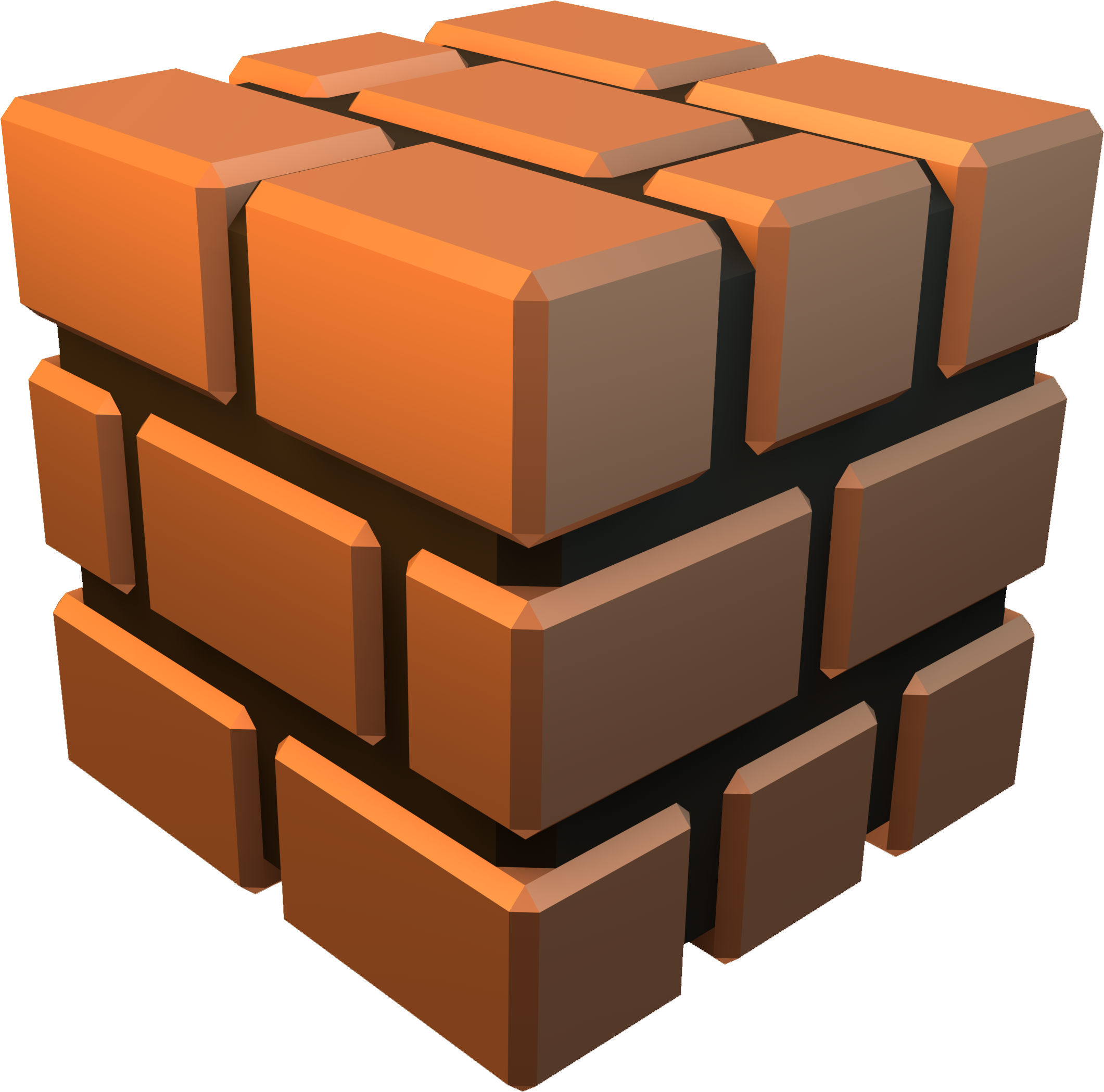 Brick Clipart Super Mario - Super Mario Block 3d (2160x2160)