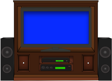 Entertainment Center Cliparts - Entertainment Center Clipart (400x300)