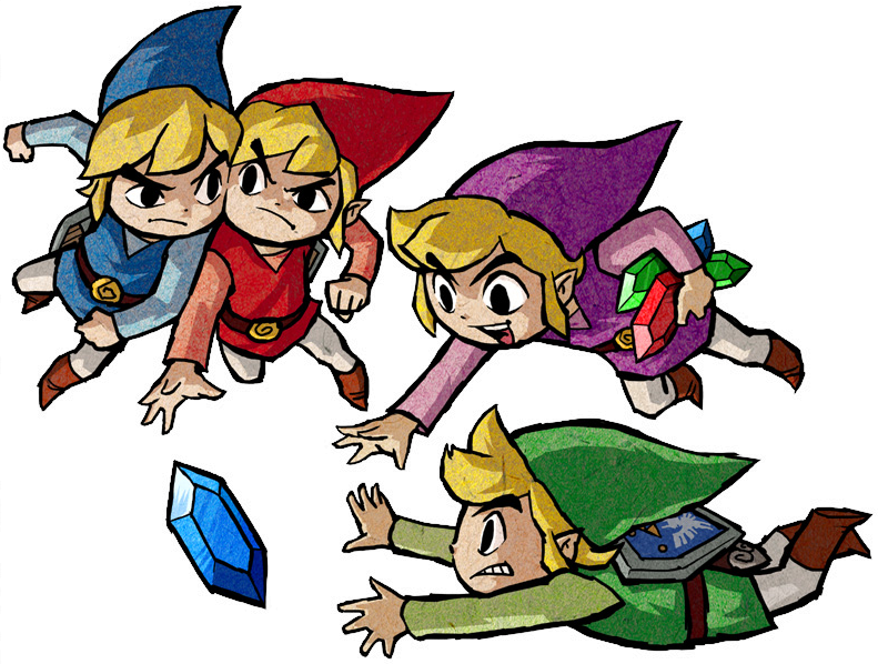 Zelda Clipart Original Link Legend - Legend Of Zelda: Four Swords Adventures (791x598)
