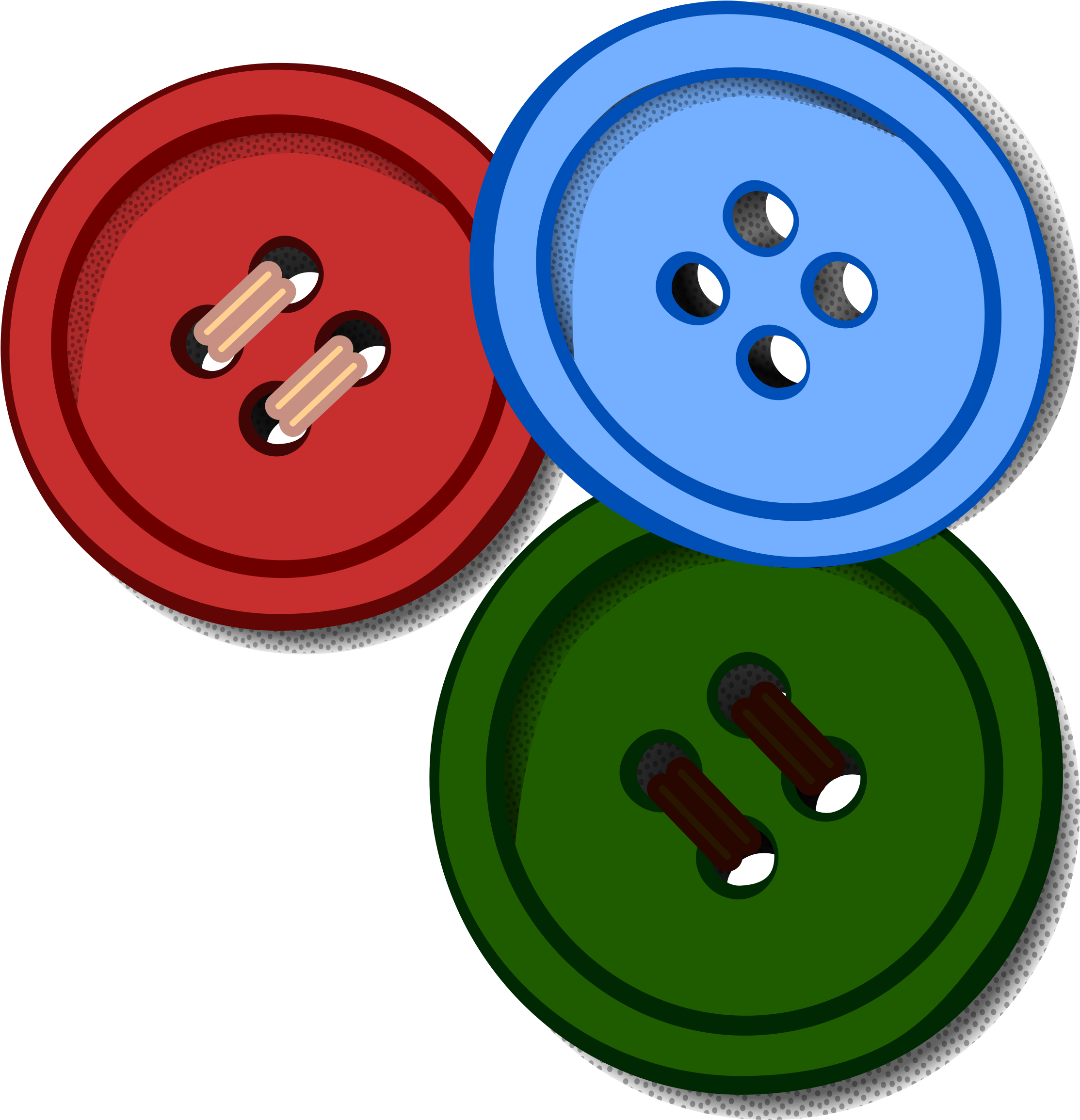 Clipart - Buttons Clipart (2400x2400)