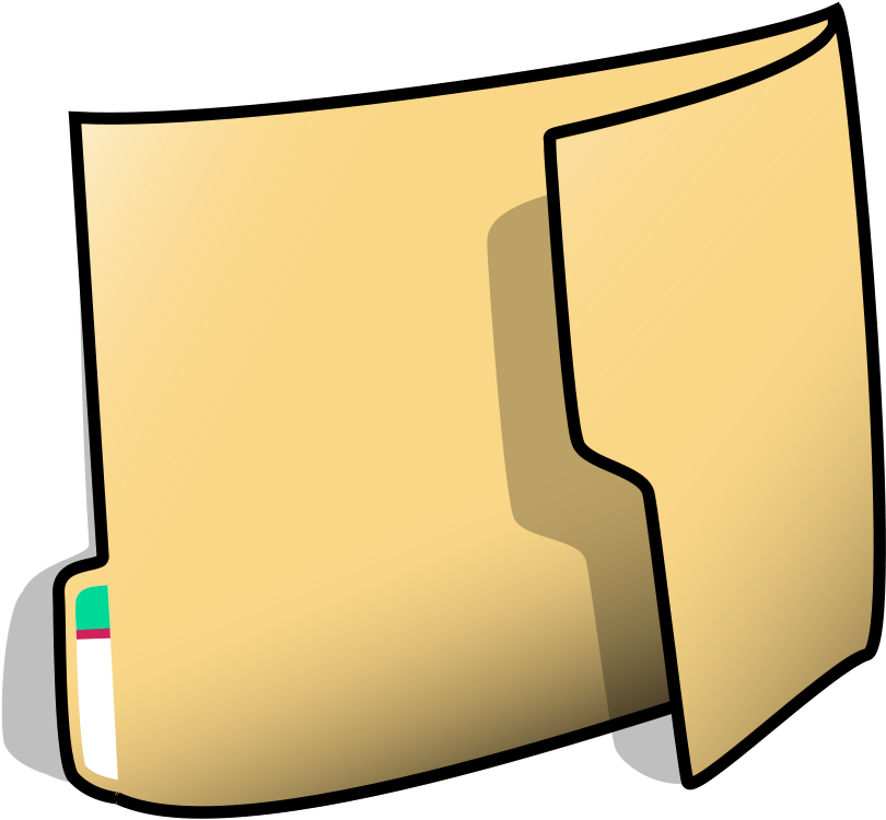 File Folder Clip Art - Cartoon Folder (1280x1184)