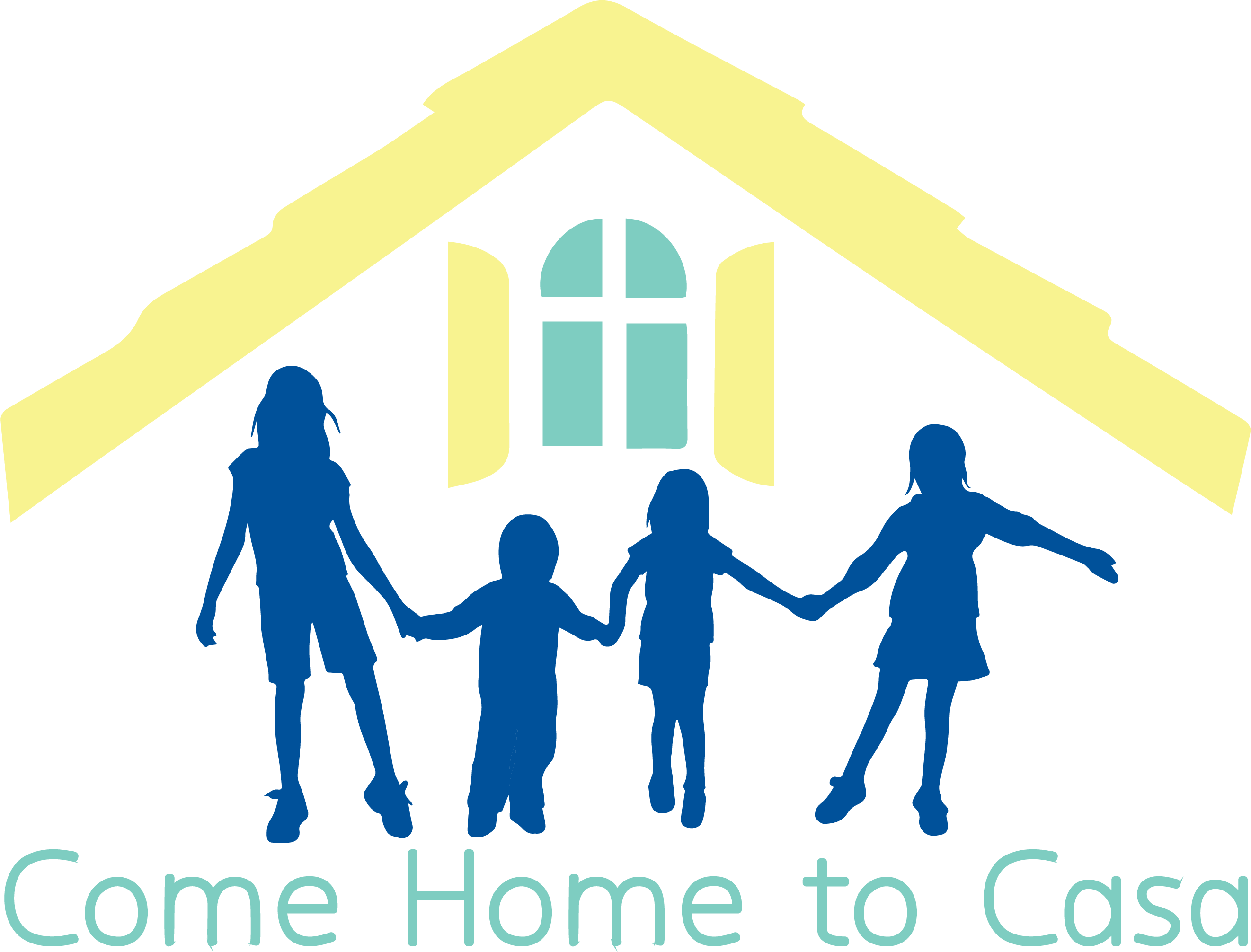 Casa De Amparo Is Hosting An Open House And Supply - Silhouette Of Children Holding Hands (2663x2097)