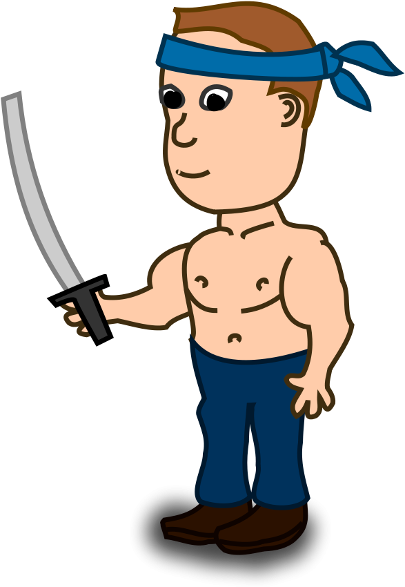 Fake Ninja Clipart, Vector Clip Art Online - Comic Characters (900x900)