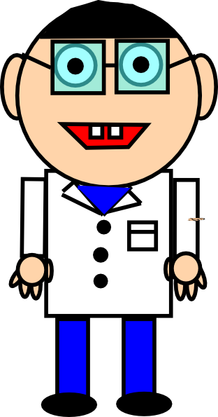 Scientist 2 Clip Art - Researcher Clip Art (312x595)