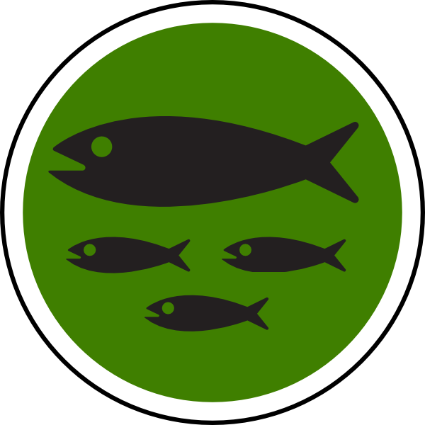 Fish Clip Art Black (600x600)