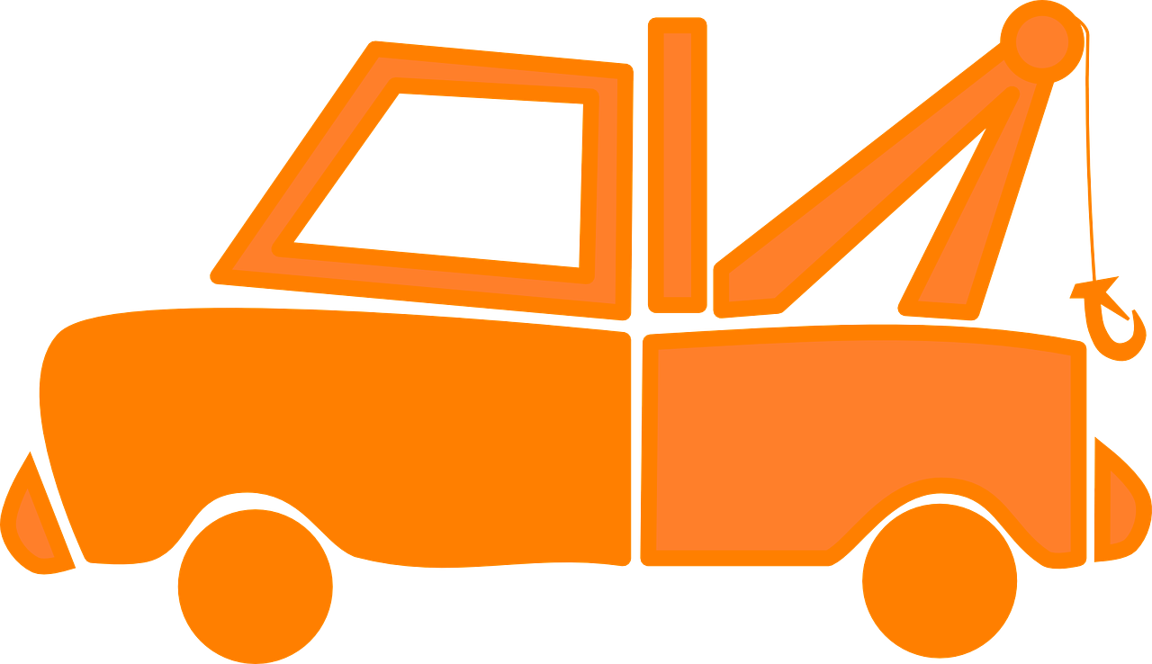 Tow Truck Hauling Wrecker Emergency Road Support - Tow Truck Clip Art (1280x738)