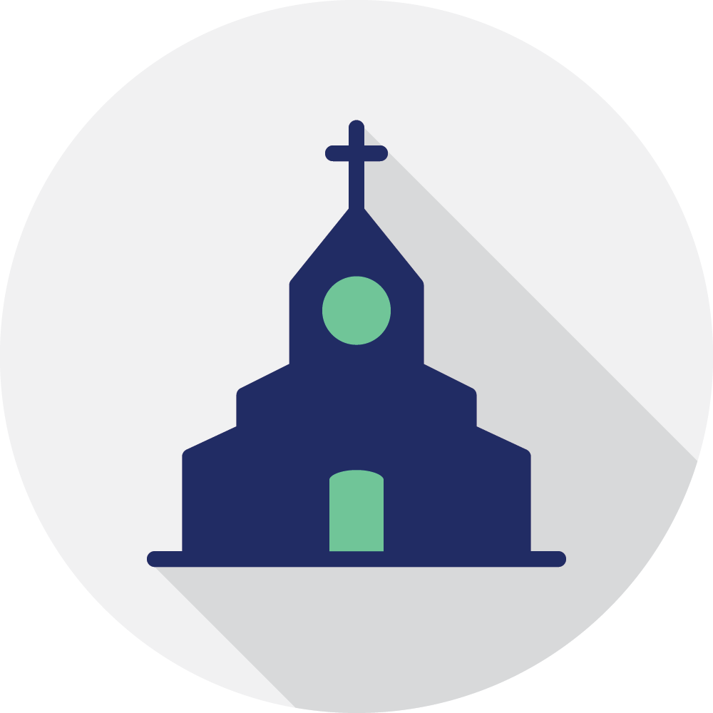 Register Your Church - Church Simple Drawing (1000x1000)