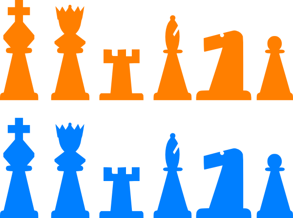 Chess Pieces Clip Art (600x448)