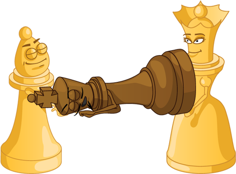 Funny Chess Pieces - Chess (500x500)