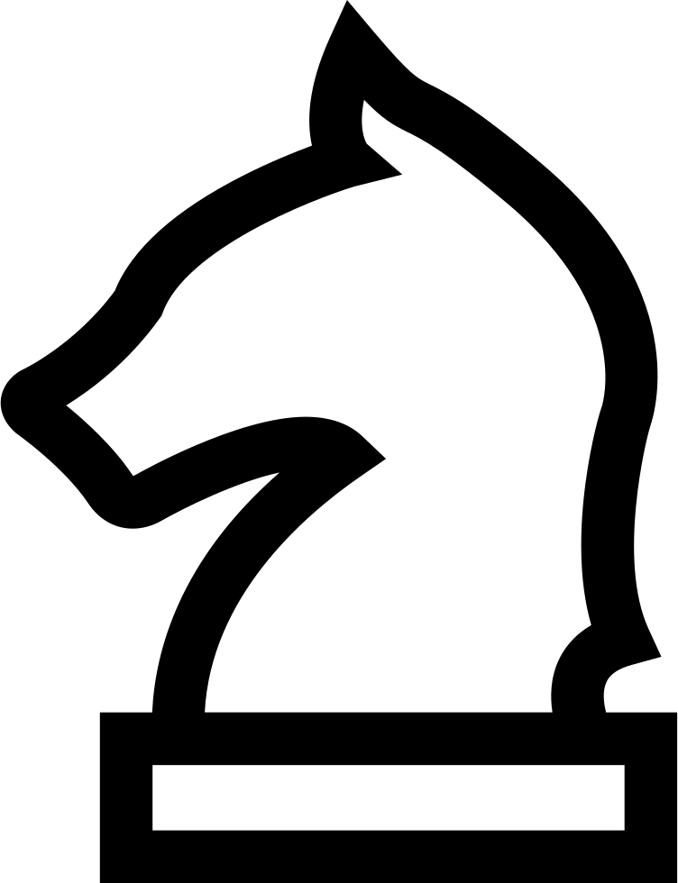 Horse Head Chess Piece Outline Comments - Dance (752x980)