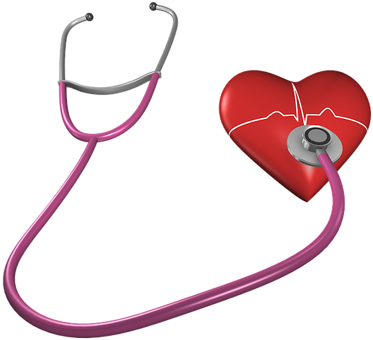 Heart, Shape, Stethoscope, Health Care, Heart Shape - Doctor Heart Logo (640x640)