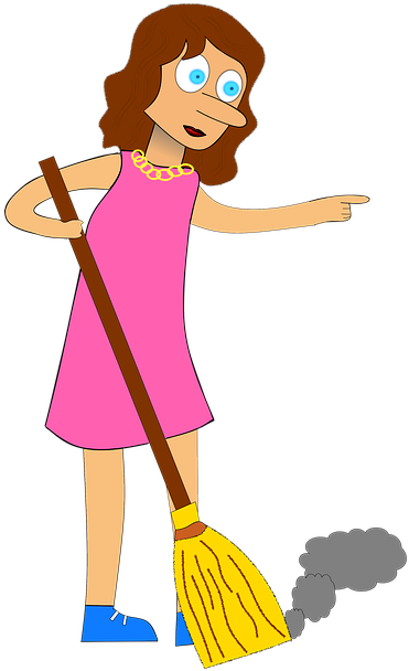 Mom Cleaning Cliparts 13, - Mujer Limpiando Dibujo (572x720)