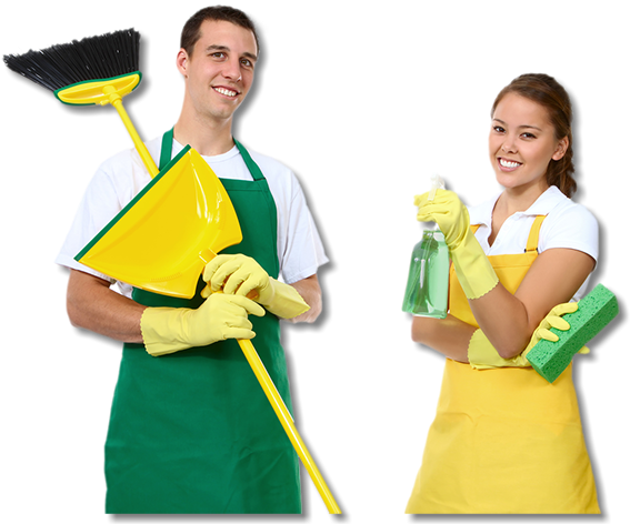 Men And Women Cleaning (598x517)