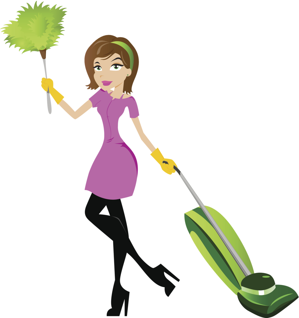 Cleaning Lady Clip Art (1000x1061)