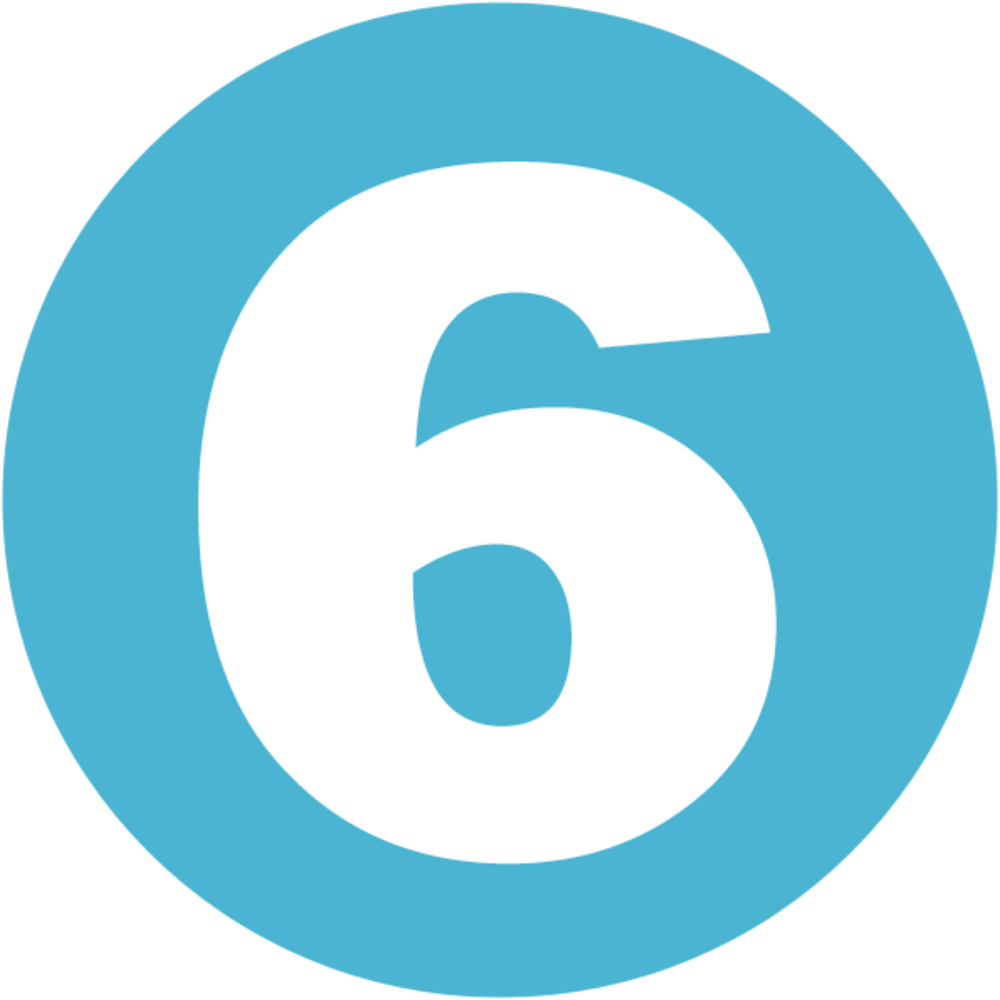 Six - Puzzle Icon Png (1000x1000)