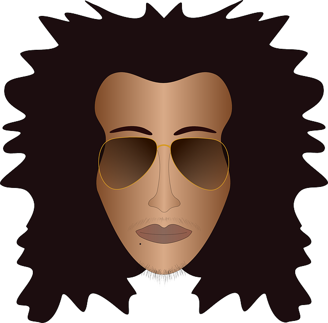 Hair Afroamerican, Sunglasses, Negro, Face, Head, Hair - Negro De Oculos Desenho (640x629)