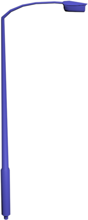 Simple Lamp Post Base 3d Mesh Model By Vinemahogany - Street Light (1024x576)
